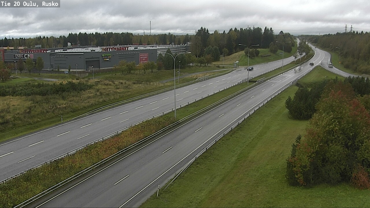 Weather Camera Image Väg 20 Uleåborg, Rusko, Oulu, Pohjois-Pohjanmaa