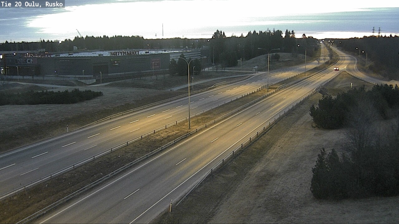 Weather Camera Image Väg 20 Uleåborg, Rusko, Oulu, Pohjois-Pohjanmaa