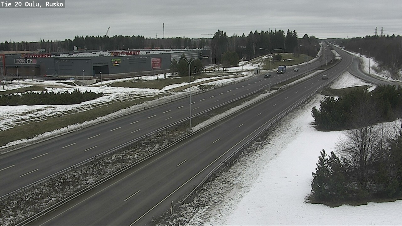 Weather Camera Image Road 20 Oulu, Rusko, Oulu, Pohjois-Pohjanmaa