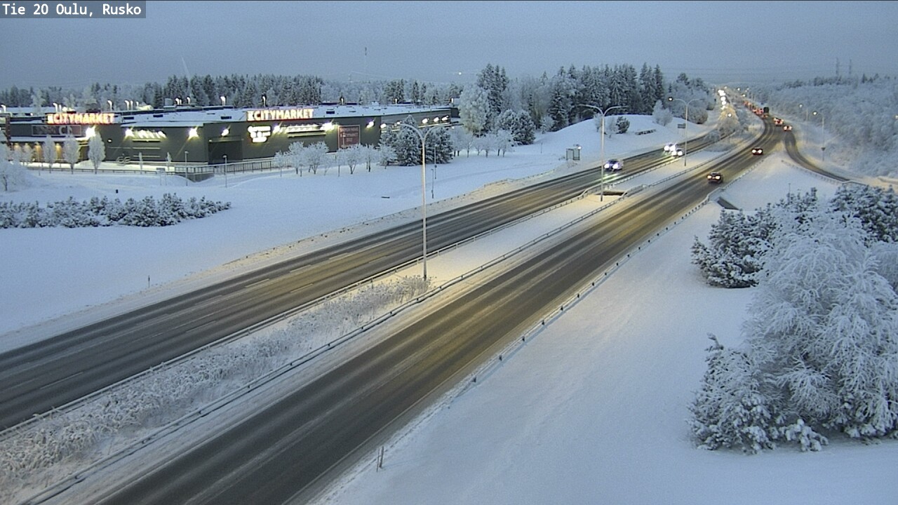 Weather Camera Image Road 20 Oulu, Rusko, Oulu, Pohjois-Pohjanmaa