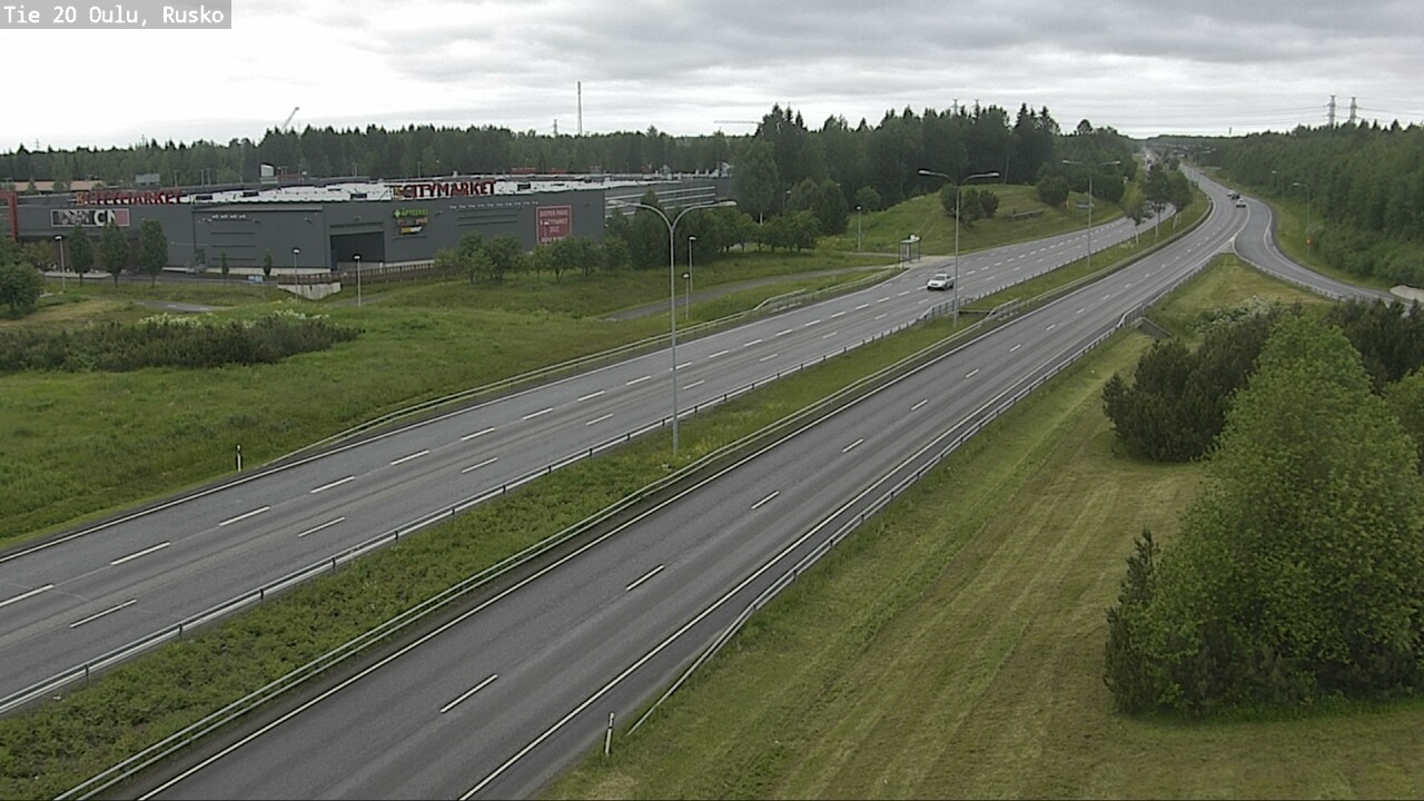 Weather Camera Image Väg 20 Uleåborg, Rusko, Oulu, Pohjois-Pohjanmaa