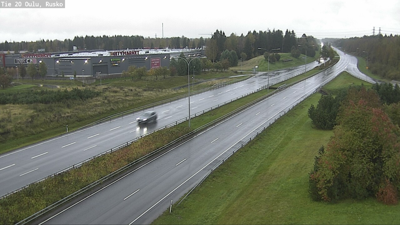 Weather Camera Image Väg 20 Uleåborg, Rusko, Oulu, Pohjois-Pohjanmaa