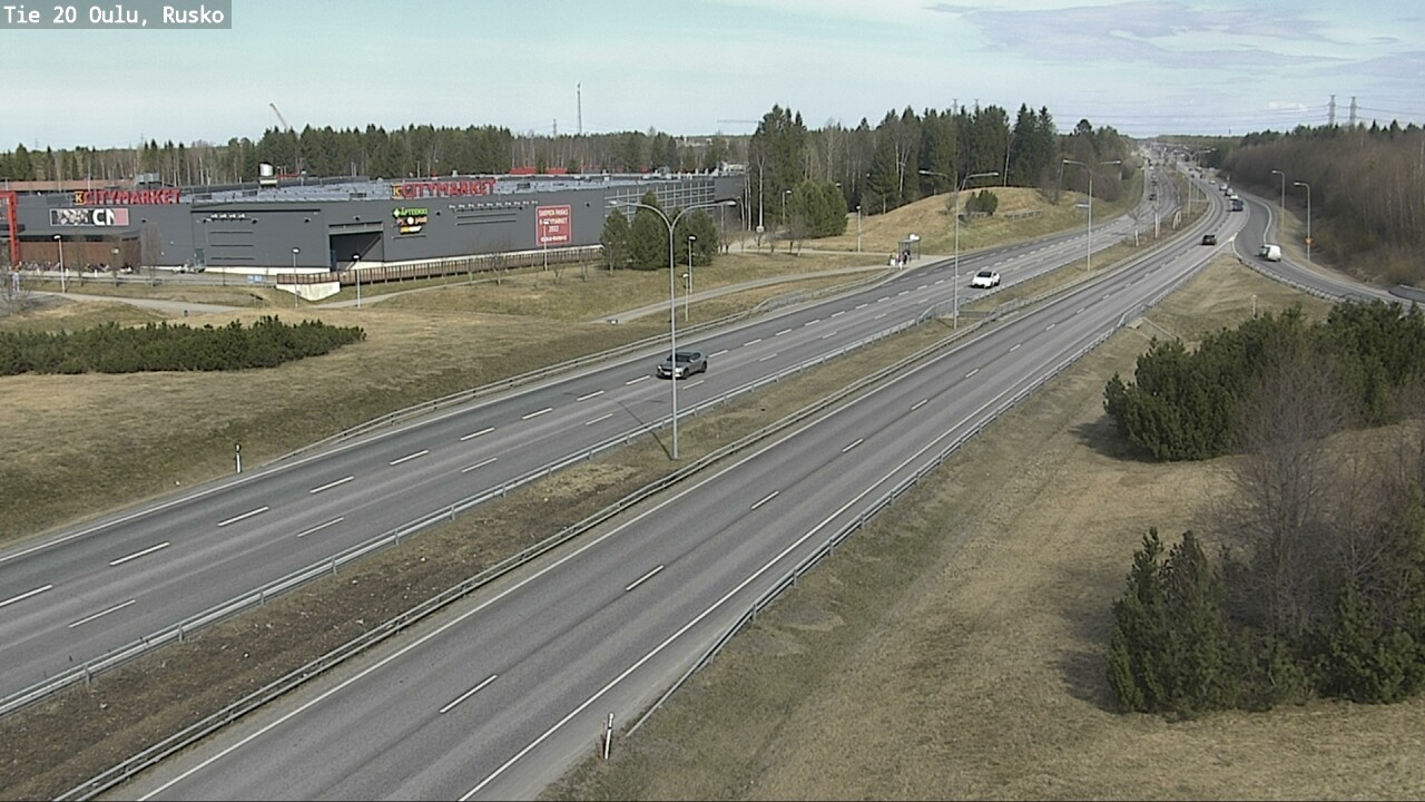 Weather Camera Image Road 20 Oulu, Rusko, Oulu, Pohjois-Pohjanmaa
