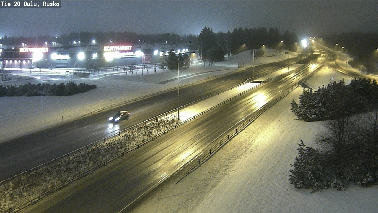 Weather Camera Image Road 20 Oulu, Rusko, Oulu, Pohjois-Pohjanmaa