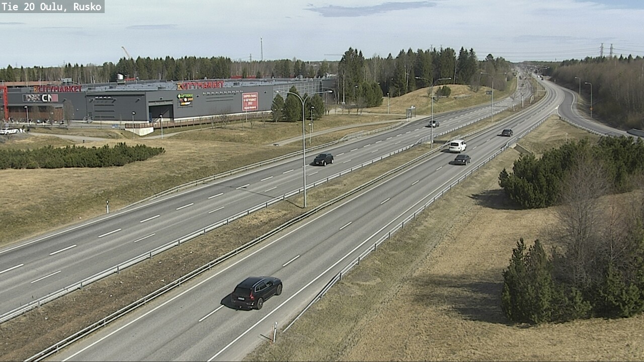 Weather Camera Image Road 20 Oulu, Rusko, Oulu, Pohjois-Pohjanmaa