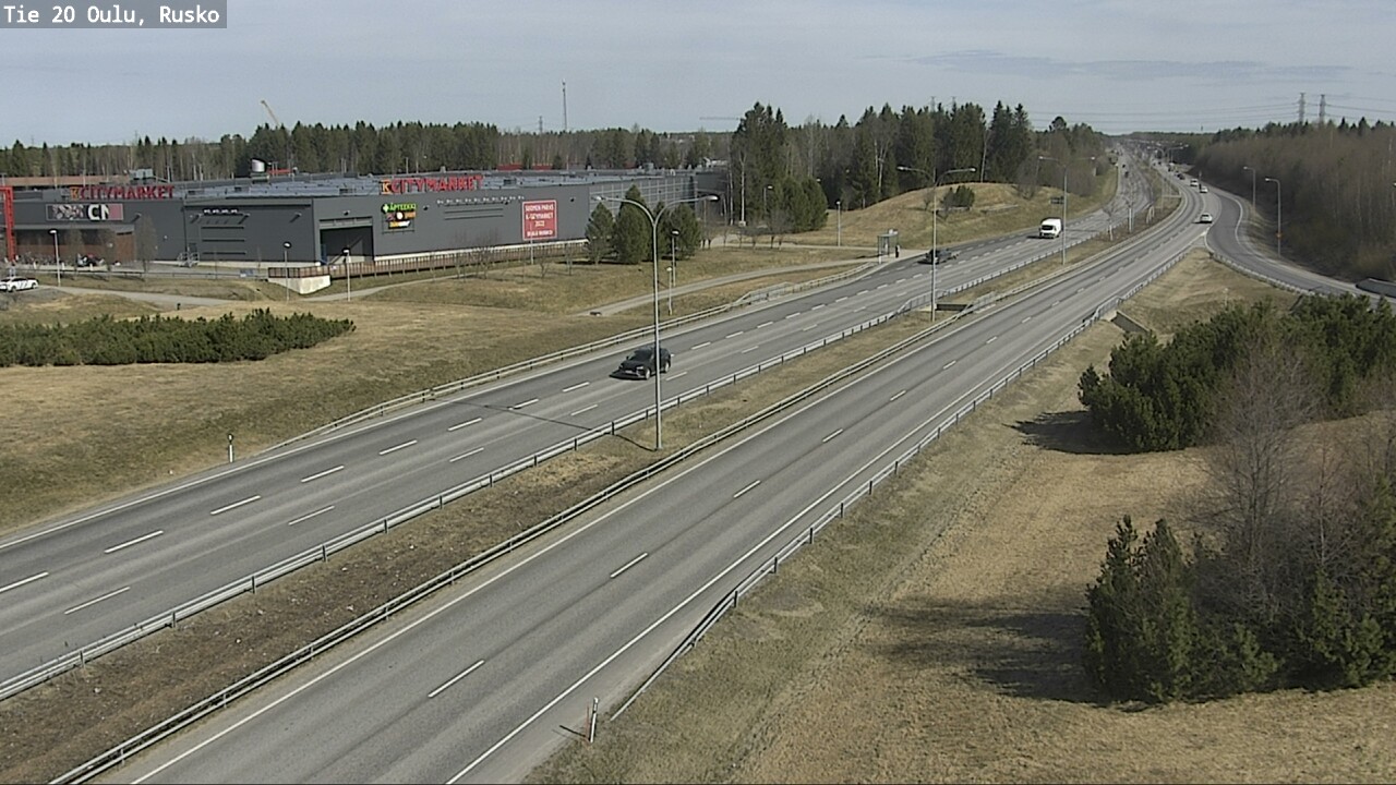 Weather Camera Image Road 20 Oulu, Rusko, Oulu, Pohjois-Pohjanmaa