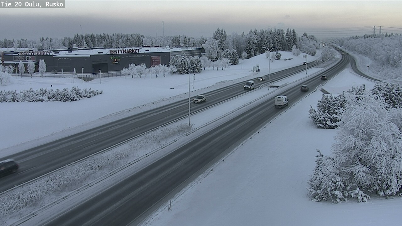 Weather Camera Image Road 20 Oulu, Rusko, Oulu, Pohjois-Pohjanmaa