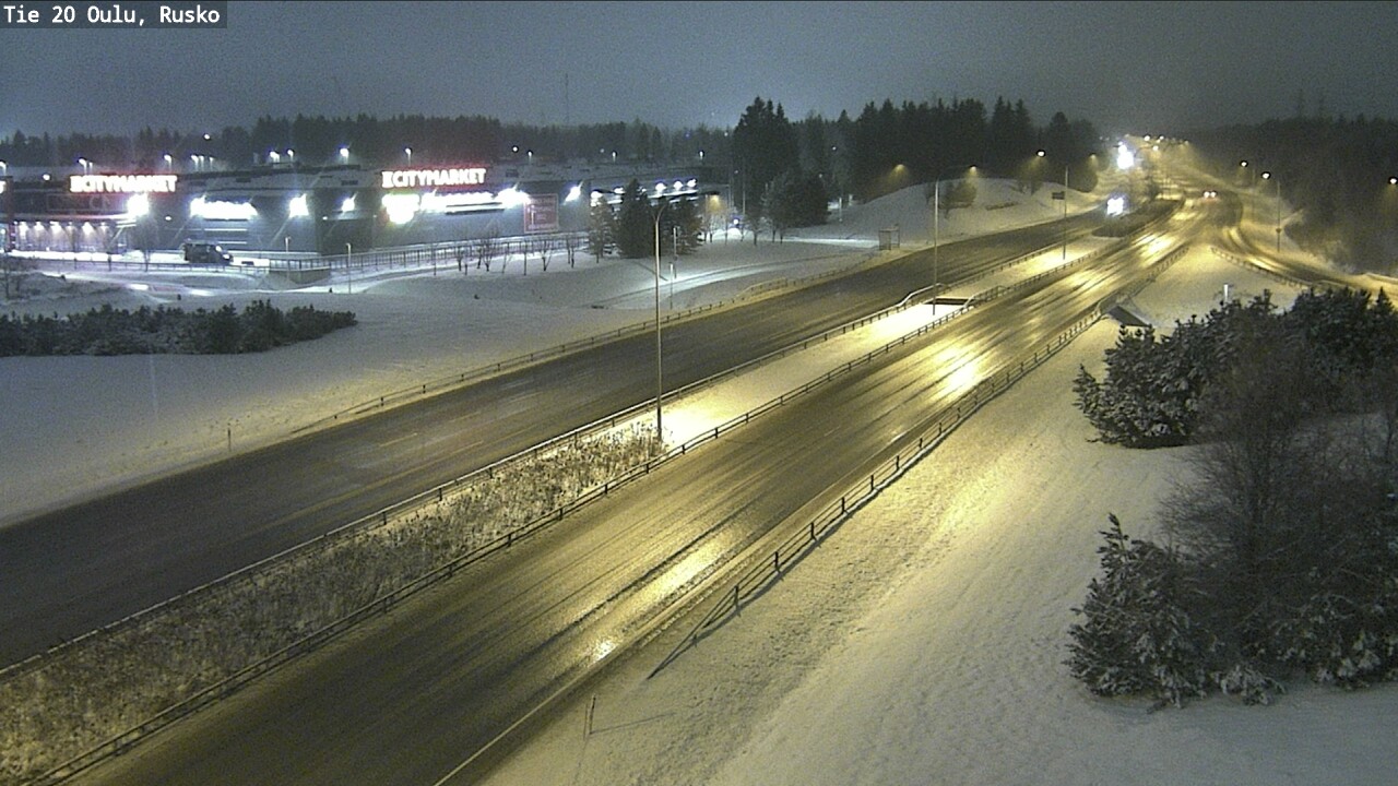 Weather Camera Image Road 20 Oulu, Rusko, Oulu, Pohjois-Pohjanmaa