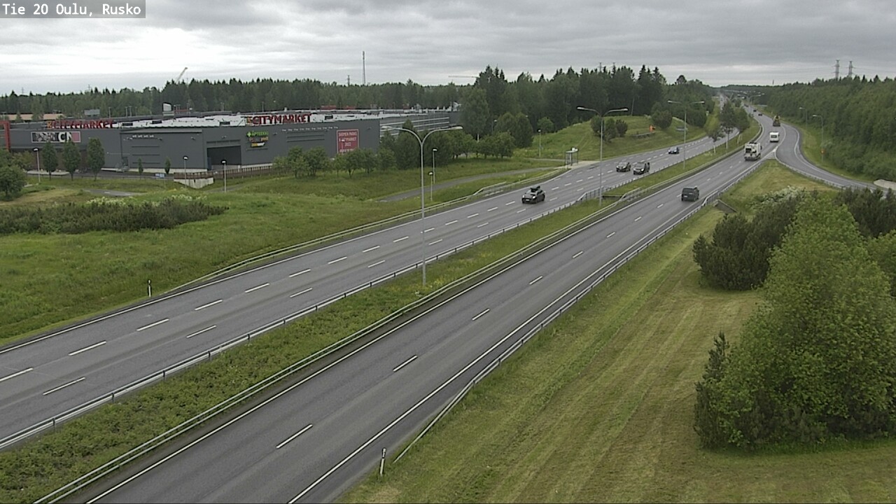 Weather Camera Image Väg 20 Uleåborg, Rusko, Oulu, Pohjois-Pohjanmaa