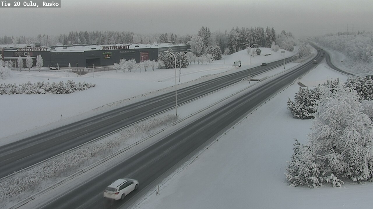Weather Camera Image Road 20 Oulu, Rusko, Oulu, Pohjois-Pohjanmaa