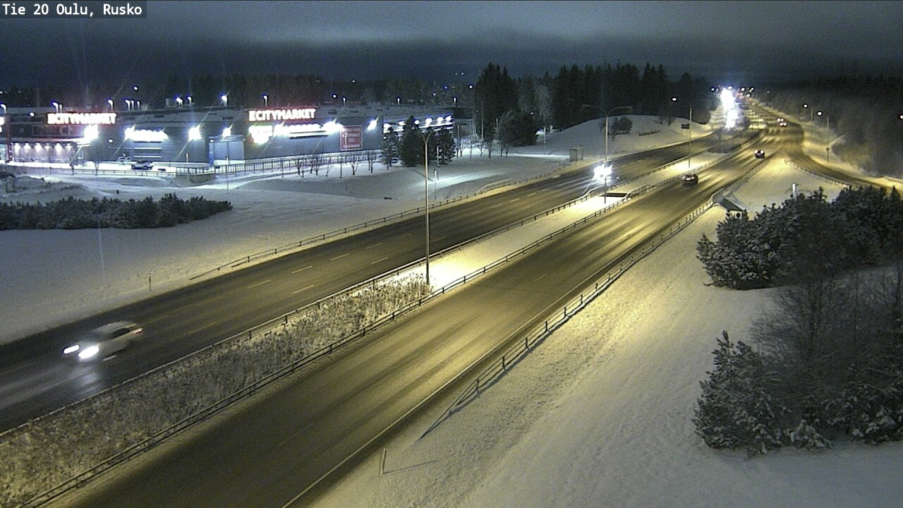 Weather Camera Image Road 20 Oulu, Rusko, Oulu, Pohjois-Pohjanmaa