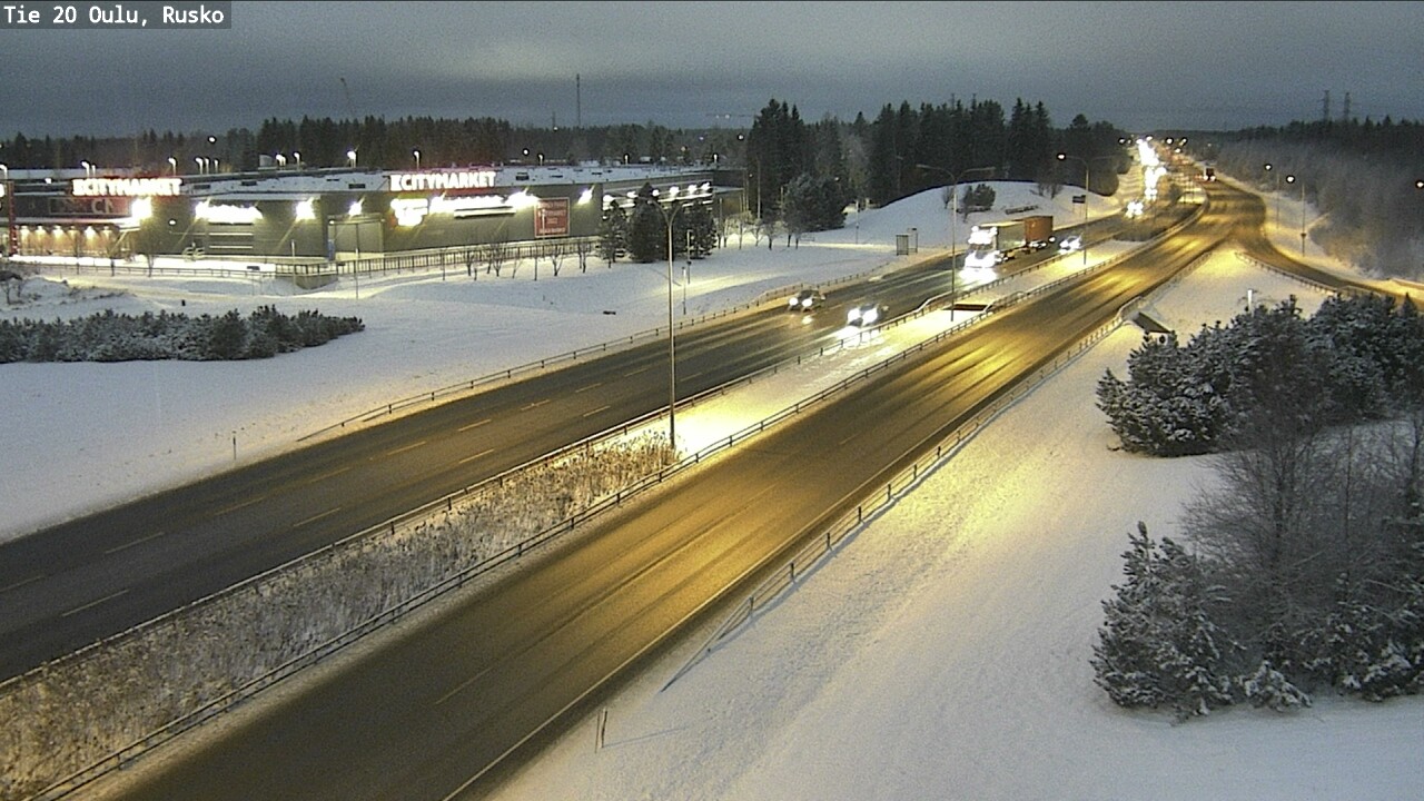 Weather Camera Image Road 20 Oulu, Rusko, Oulu, Pohjois-Pohjanmaa
