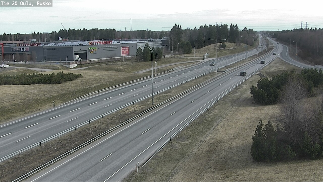 Weather Camera Image Road 20 Oulu, Rusko, Oulu, Pohjois-Pohjanmaa