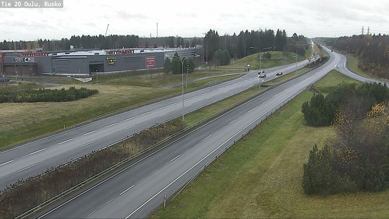 Weather Camera Image Väg 20 Uleåborg, Rusko, Oulu, Pohjois-Pohjanmaa