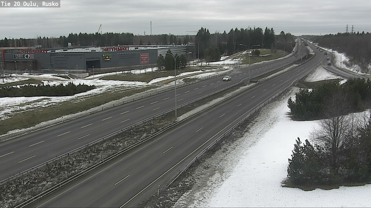 Weather Camera Image Road 20 Oulu, Rusko, Oulu, Pohjois-Pohjanmaa