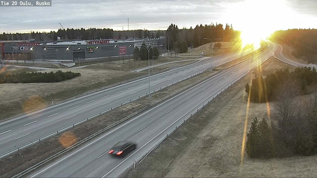 Weather Camera Image Väg 20 Uleåborg, Rusko, Oulu, Pohjois-Pohjanmaa