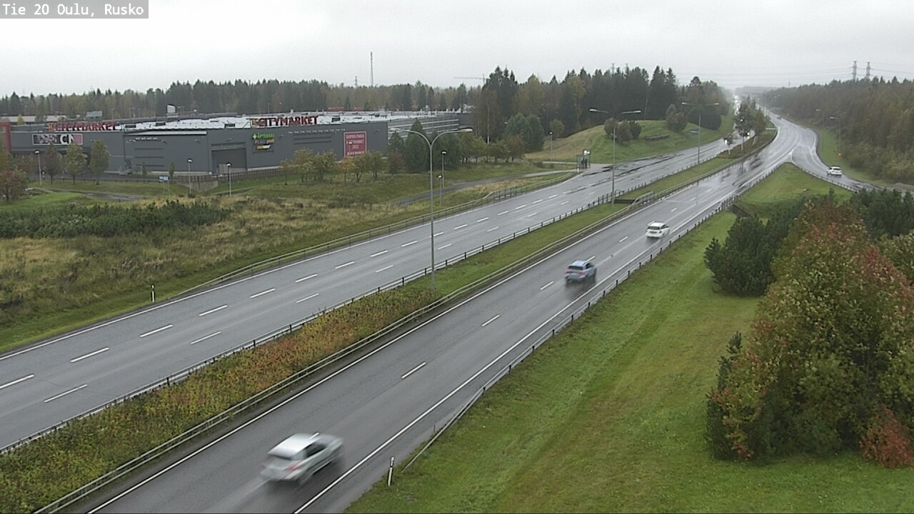 Weather Camera Image Väg 20 Uleåborg, Rusko, Oulu, Pohjois-Pohjanmaa