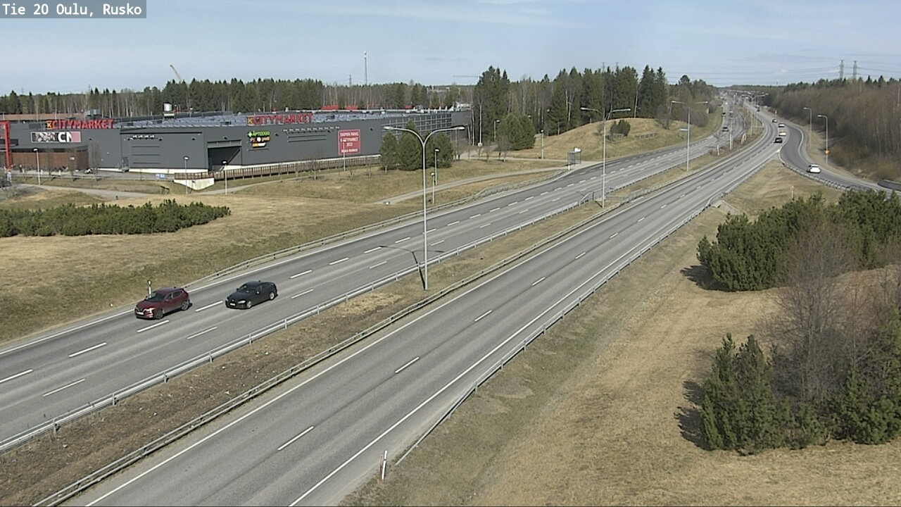 Weather Camera Image Road 20 Oulu, Rusko, Oulu, Pohjois-Pohjanmaa