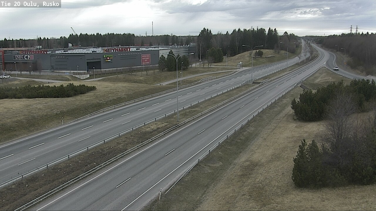 Weather Camera Image Road 20 Oulu, Rusko, Oulu, Pohjois-Pohjanmaa