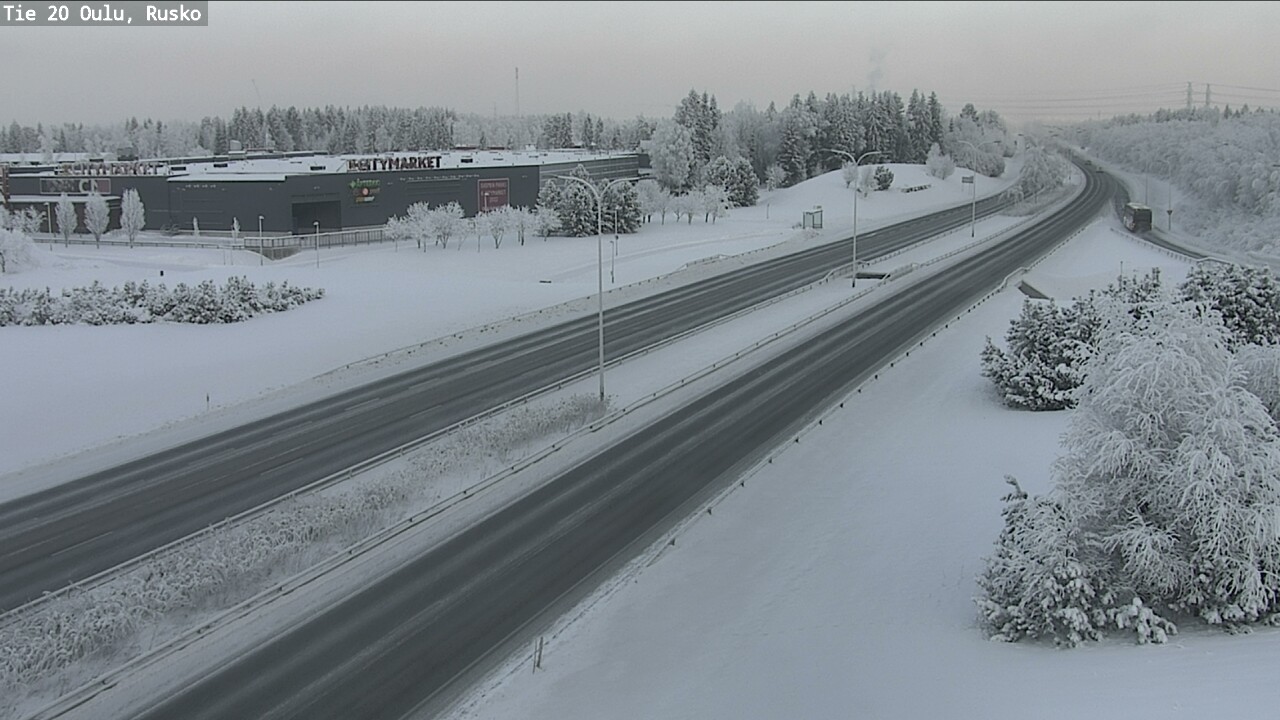 Weather Camera Image Road 20 Oulu, Rusko, Oulu, Pohjois-Pohjanmaa
