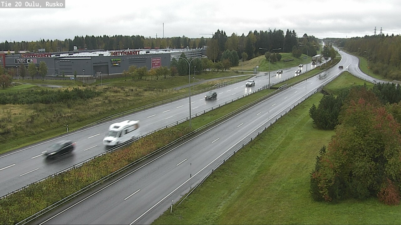Weather Camera Image Väg 20 Uleåborg, Rusko, Oulu, Pohjois-Pohjanmaa