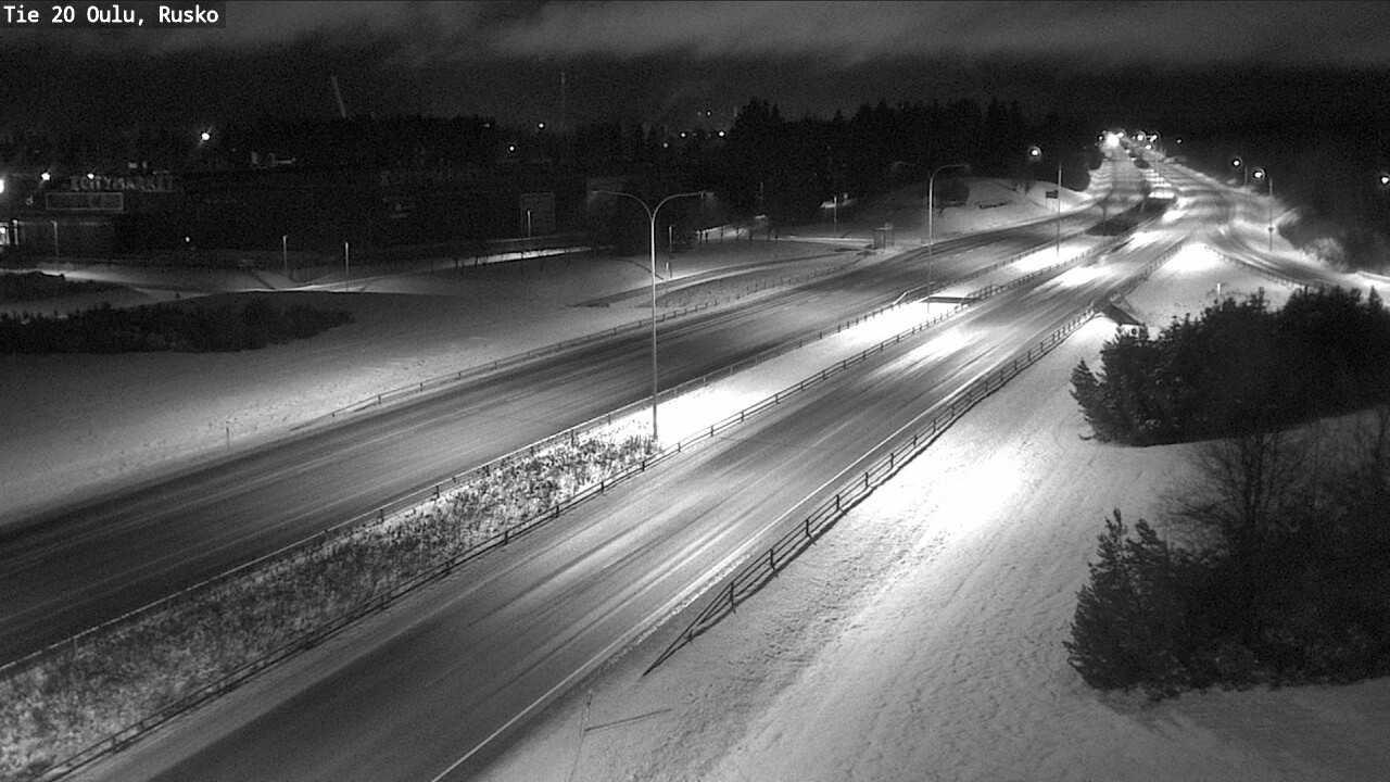 Weather Camera Image Road 20 Oulu, Rusko, Oulu, Pohjois-Pohjanmaa