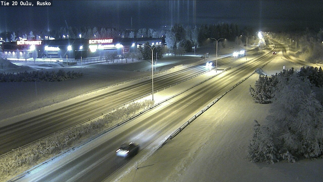 Weather Camera Image Road 20 Oulu, Rusko, Oulu, Pohjois-Pohjanmaa