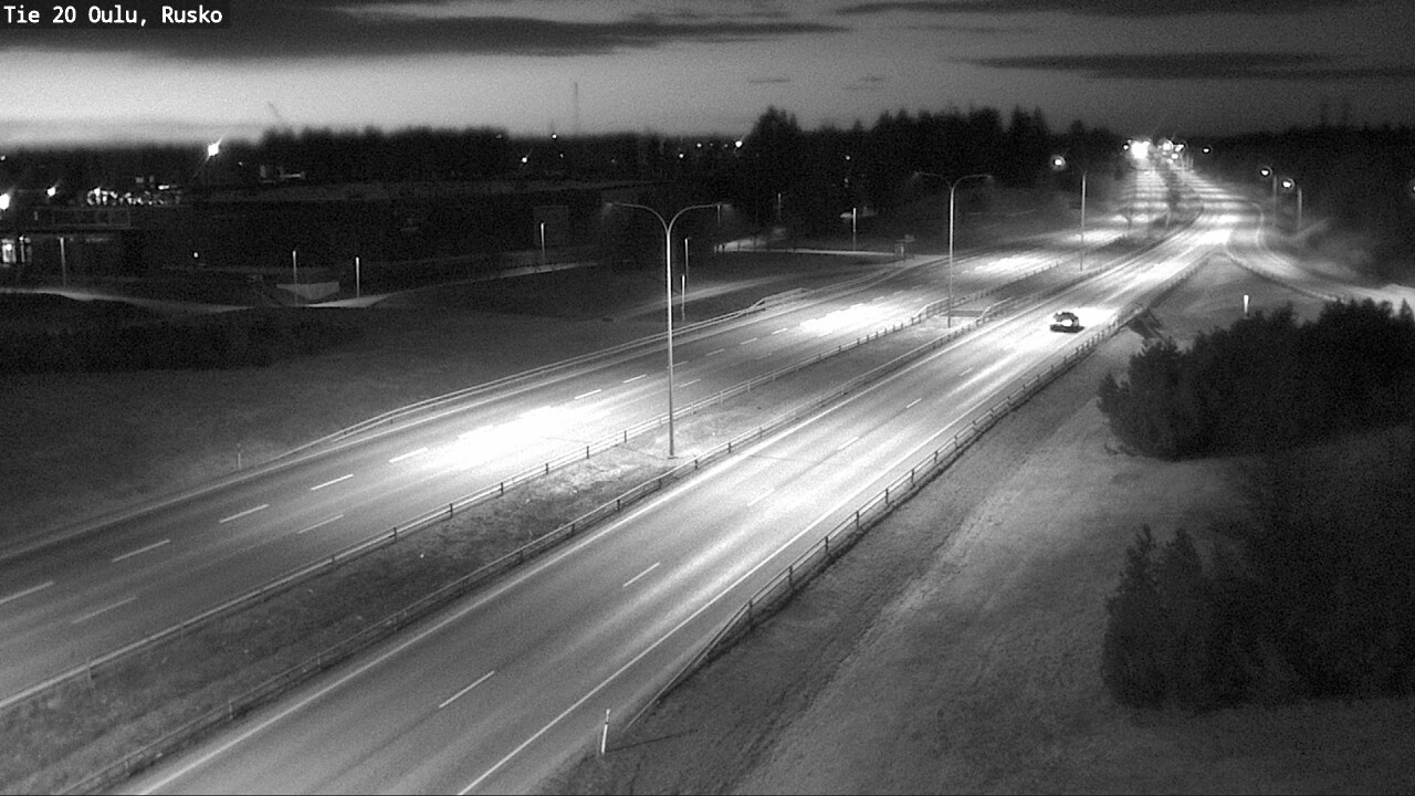 Weather Camera Image Väg 20 Uleåborg, Rusko, Oulu, Pohjois-Pohjanmaa