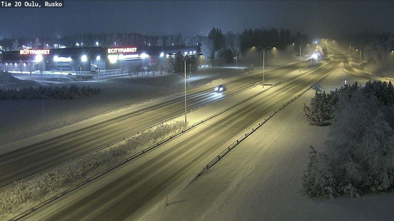Weather Camera Image Road 20 Oulu, Rusko, Oulu, Pohjois-Pohjanmaa