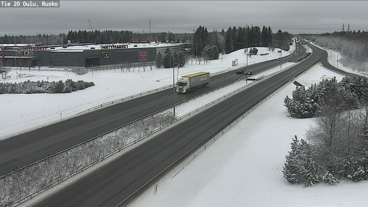 Weather Camera Image Road 20 Oulu, Rusko, Oulu, Pohjois-Pohjanmaa