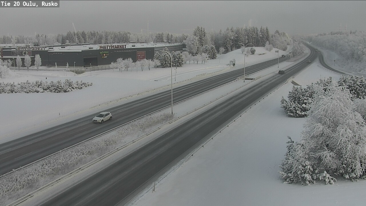 Weather Camera Image Road 20 Oulu, Rusko, Oulu, Pohjois-Pohjanmaa
