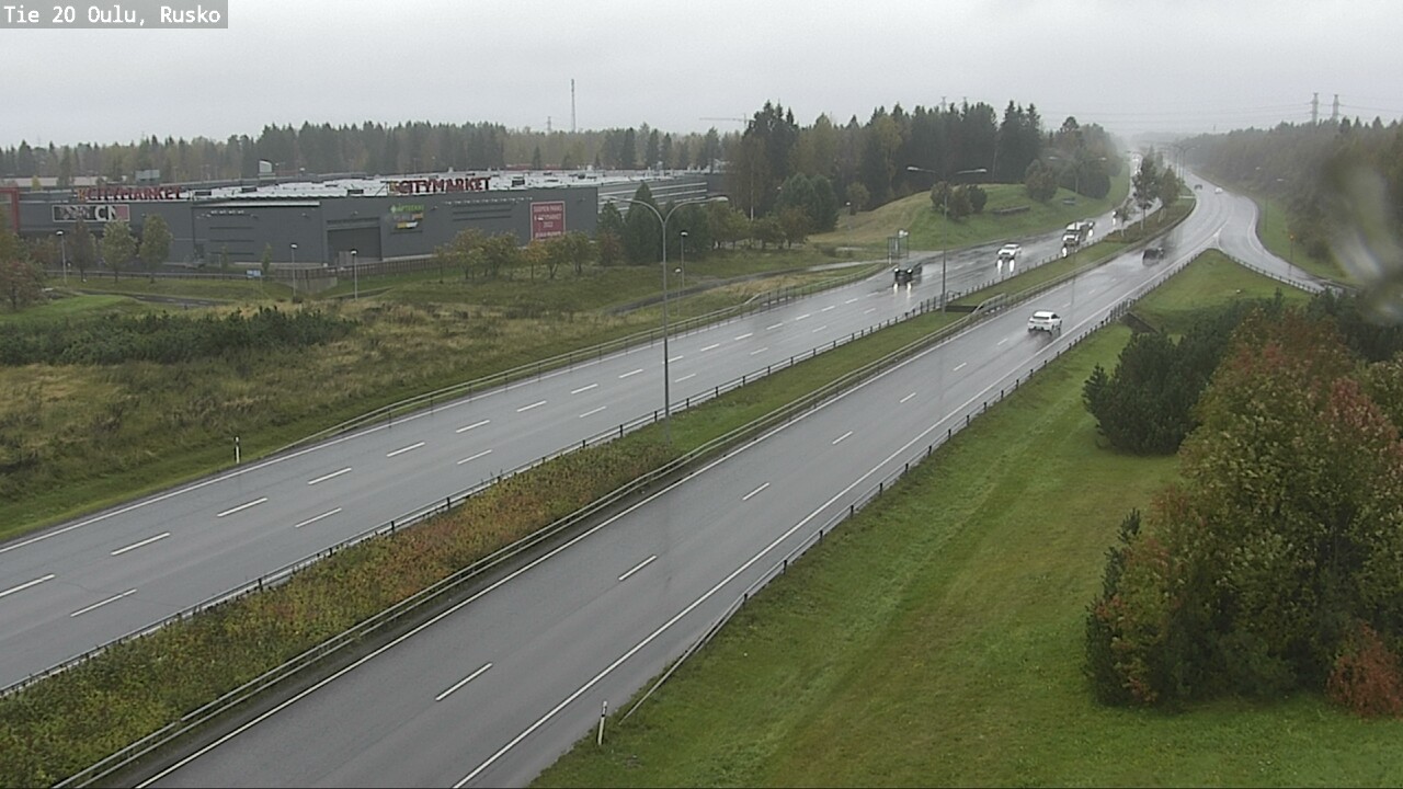 Weather Camera Image Väg 20 Uleåborg, Rusko, Oulu, Pohjois-Pohjanmaa