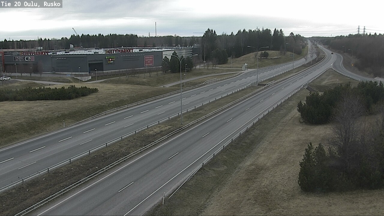 Weather Camera Image Road 20 Oulu, Rusko, Oulu, Pohjois-Pohjanmaa