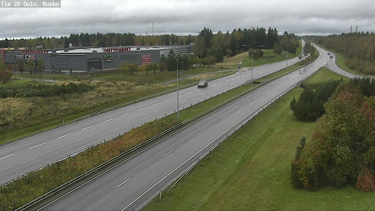 Weather Camera Image Väg 20 Uleåborg, Rusko, Oulu, Pohjois-Pohjanmaa