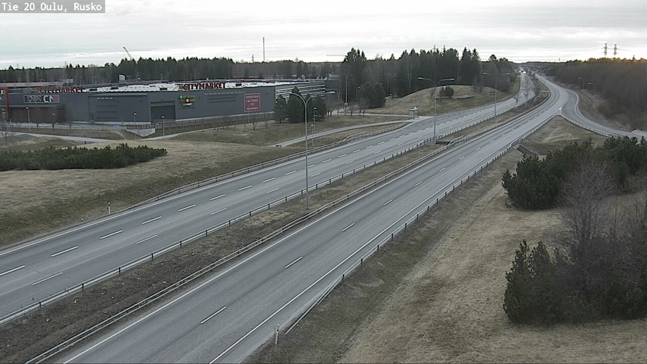 Weather Camera Image Väg 20 Uleåborg, Rusko, Oulu, Pohjois-Pohjanmaa