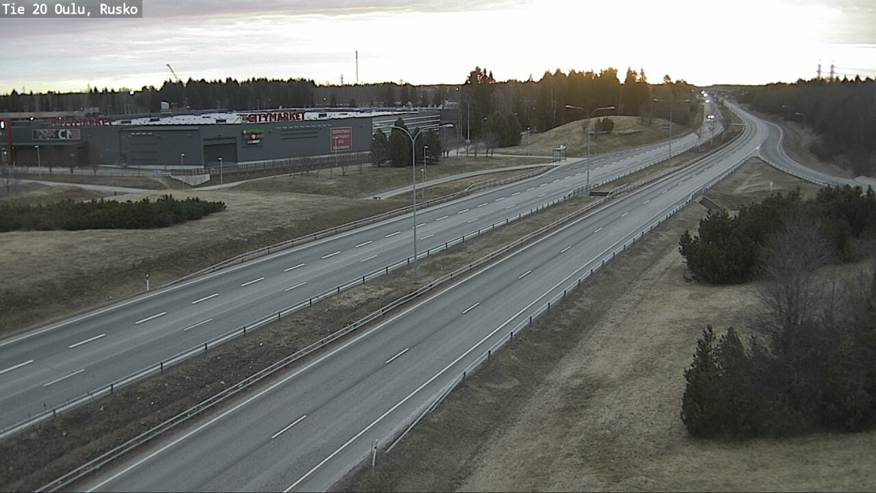 Weather Camera Image Väg 20 Uleåborg, Rusko, Oulu, Pohjois-Pohjanmaa