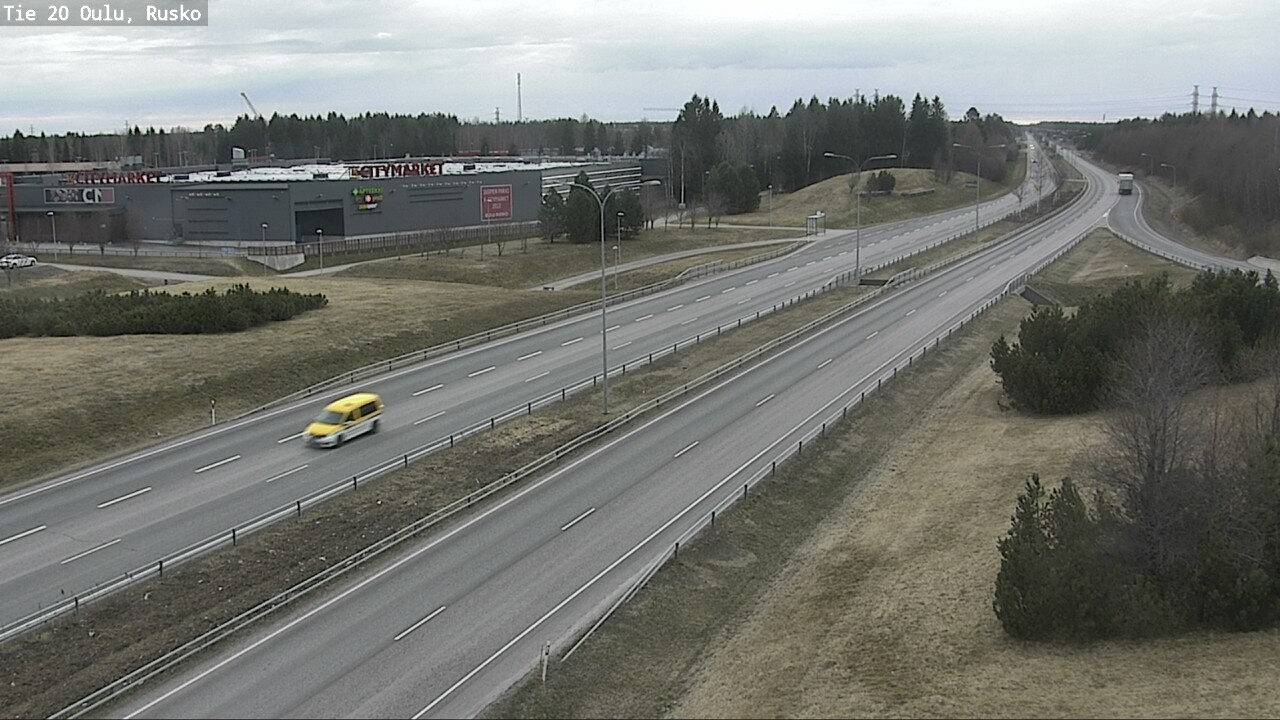 Weather Camera Image Väg 20 Uleåborg, Rusko, Oulu, Pohjois-Pohjanmaa