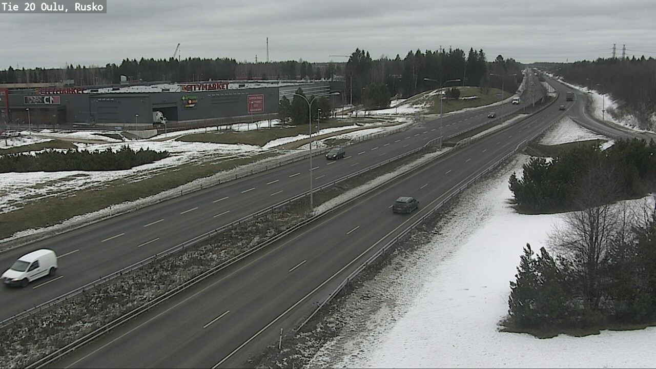 Weather Camera Image Road 20 Oulu, Rusko, Oulu, Pohjois-Pohjanmaa