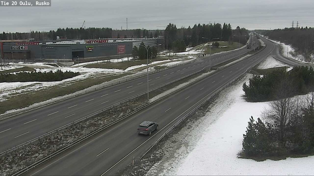 Weather Camera Image Road 20 Oulu, Rusko, Oulu, Pohjois-Pohjanmaa