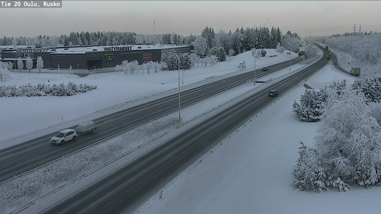 Weather Camera Image Road 20 Oulu, Rusko, Oulu, Pohjois-Pohjanmaa