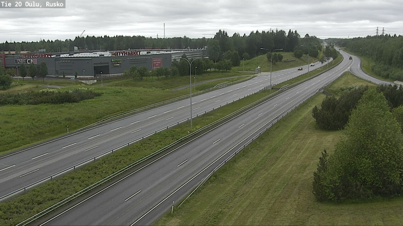 Weather Camera Image Väg 20 Uleåborg, Rusko, Oulu, Pohjois-Pohjanmaa