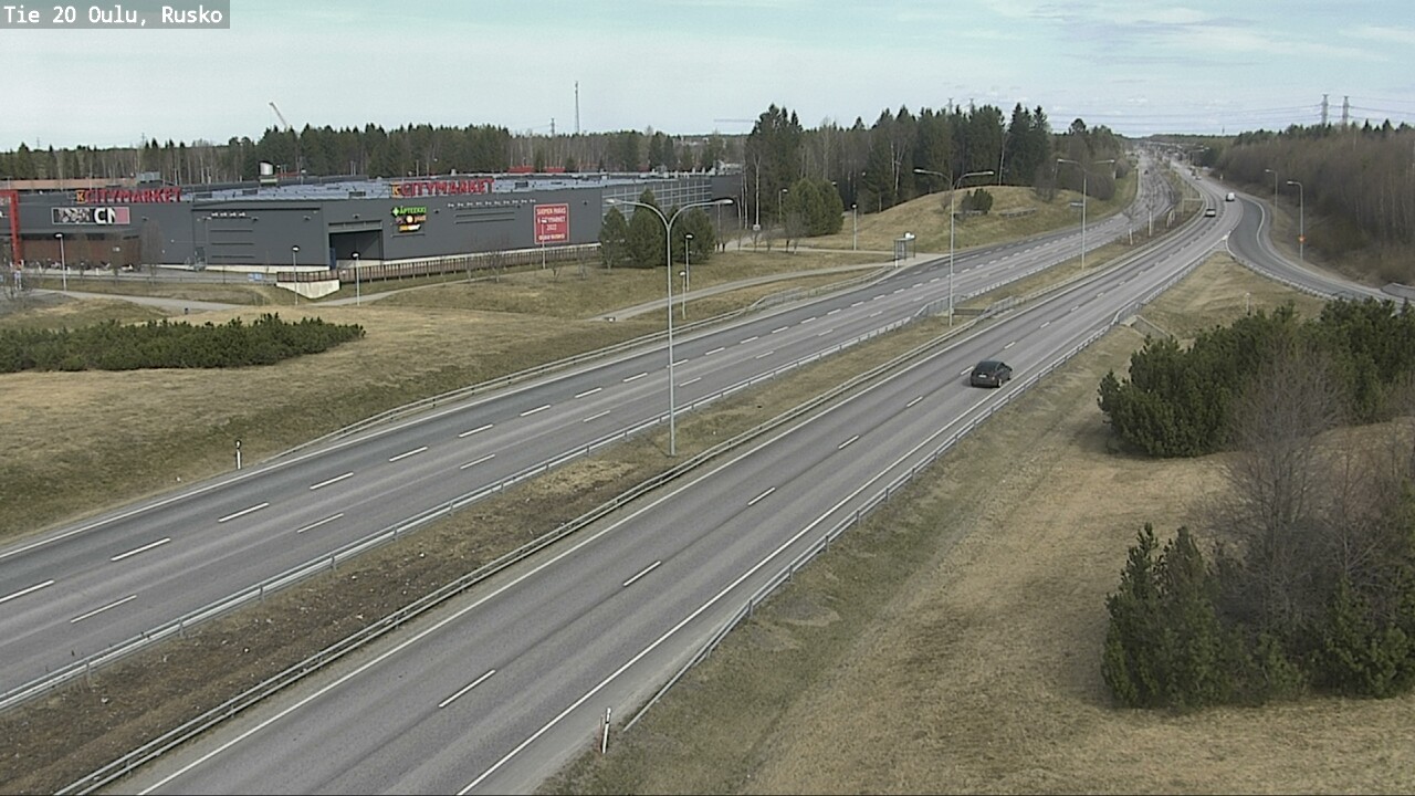 Weather Camera Image Road 20 Oulu, Rusko, Oulu, Pohjois-Pohjanmaa