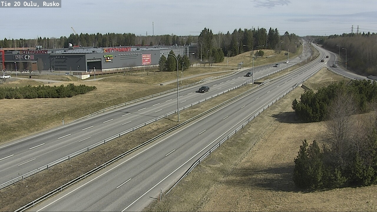 Weather Camera Image Road 20 Oulu, Rusko, Oulu, Pohjois-Pohjanmaa