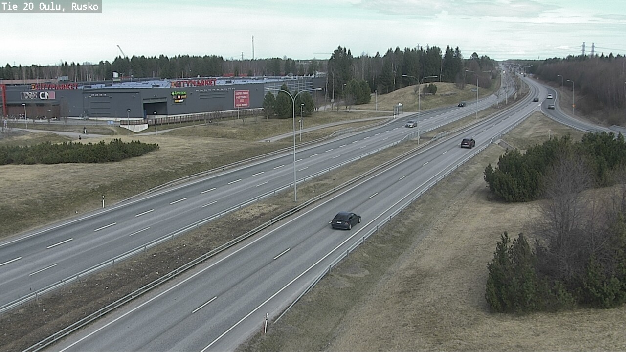 Weather Camera Image Road 20 Oulu, Rusko, Oulu, Pohjois-Pohjanmaa