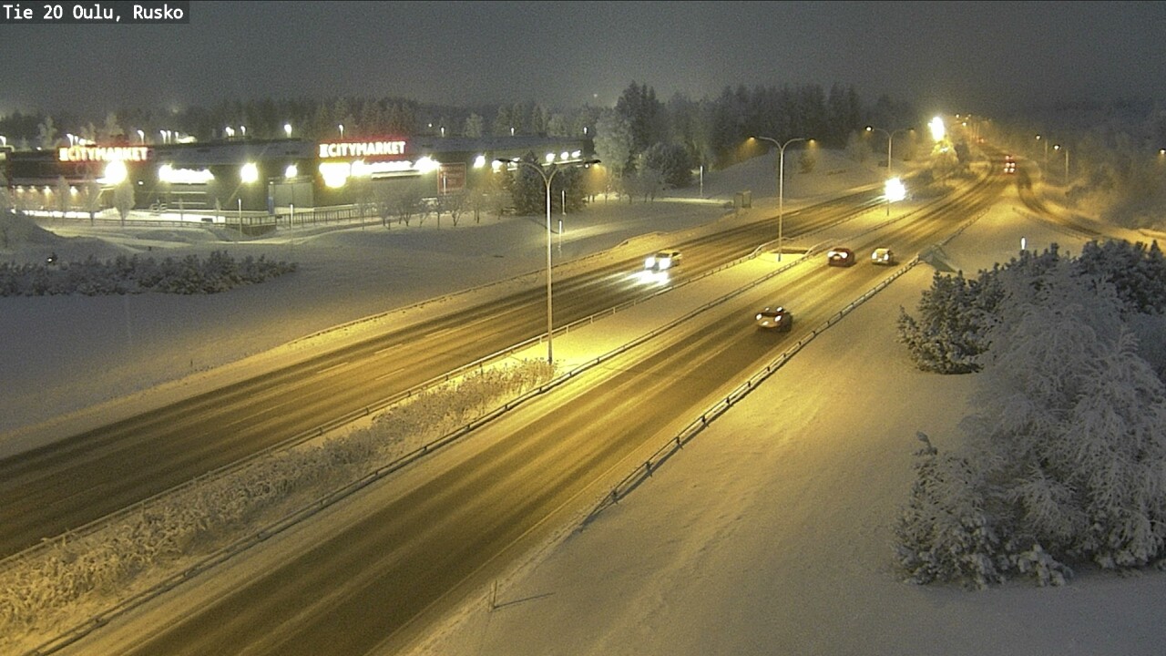 Weather Camera Image Road 20 Oulu, Rusko, Oulu, Pohjois-Pohjanmaa