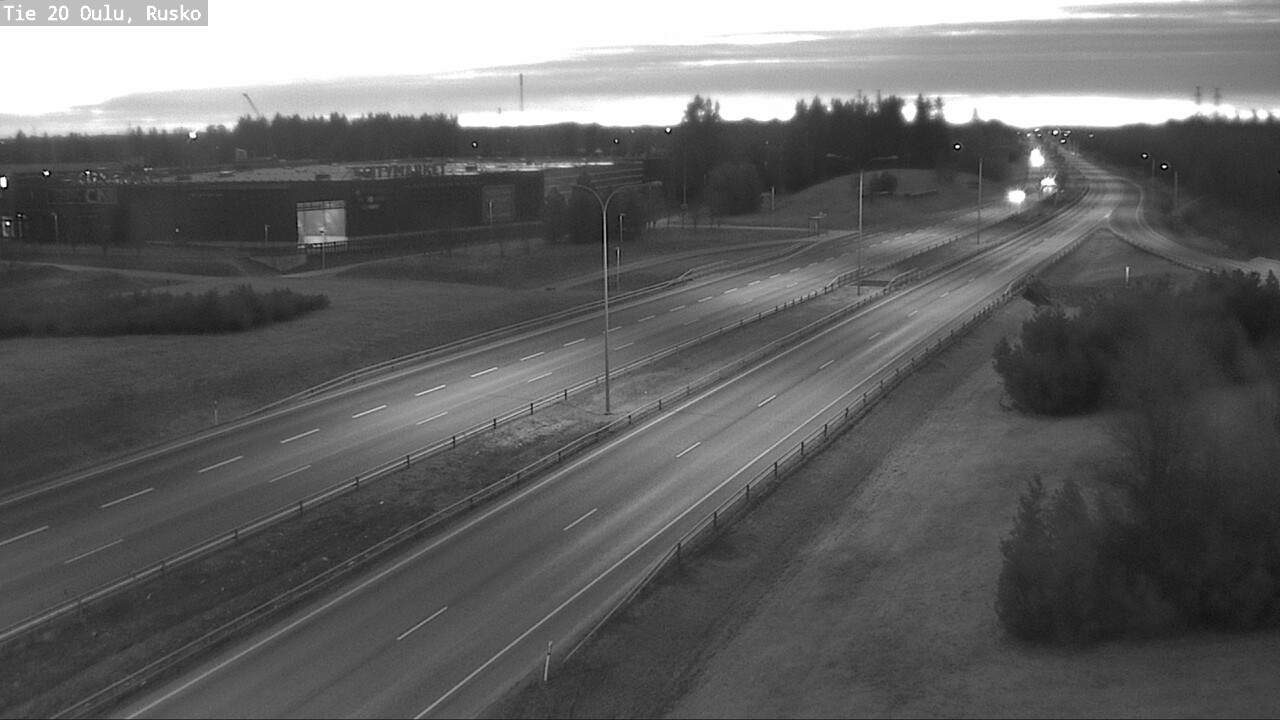 Weather Camera Image Väg 20 Uleåborg, Rusko, Oulu, Pohjois-Pohjanmaa