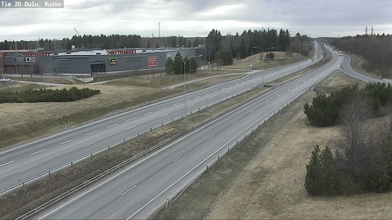 Weather Camera Image Road 20 Oulu, Rusko, Oulu, Pohjois-Pohjanmaa