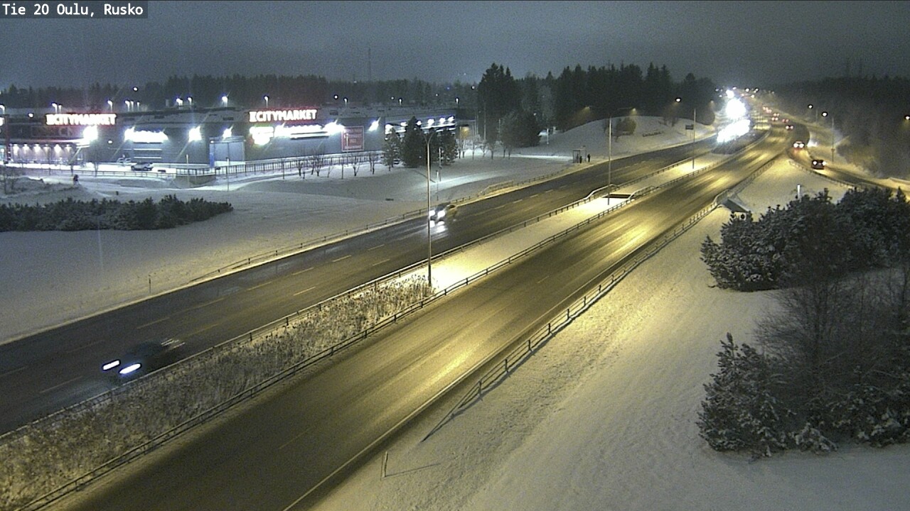 Weather Camera Image Road 20 Oulu, Rusko, Oulu, Pohjois-Pohjanmaa