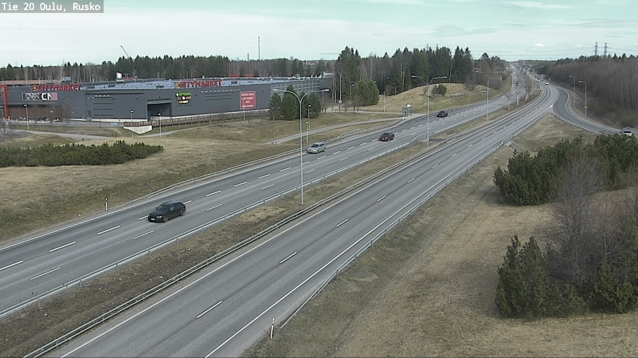 Weather Camera Image Road 20 Oulu, Rusko, Oulu, Pohjois-Pohjanmaa