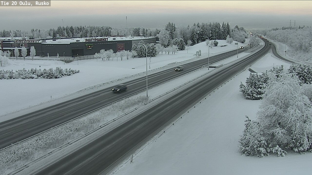 Weather Camera Image Road 20 Oulu, Rusko, Oulu, Pohjois-Pohjanmaa